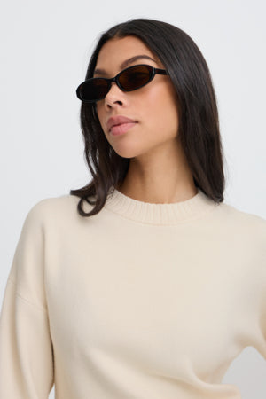 B Young Tari Plain Jumper Cream