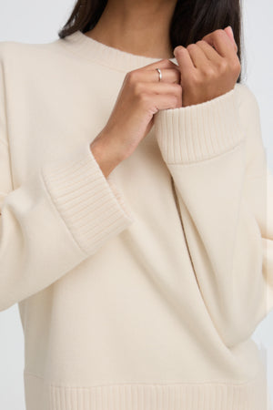 B Young Tari Plain Jumper Cream