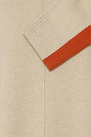 B Young Tari Contrast Jumper Orange/Camel