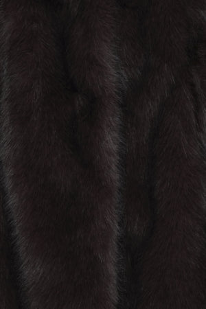 BYoung Akaja Coat Brown Faux Fur
