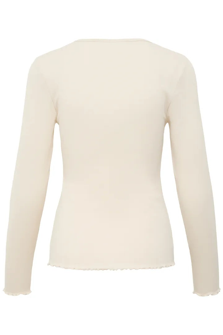 B Young Long Sleeve T shirt Cream
