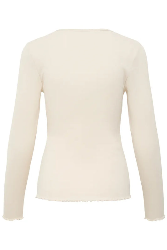 B Young Long Sleeve T shirt Cream