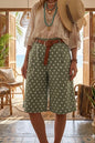 Bermuda Shorts Polka Dot Khaki