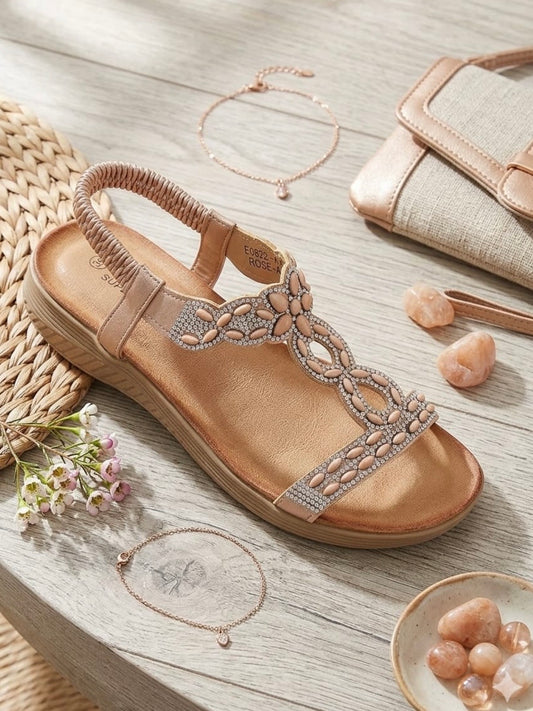 Mykonos Sandle Rose Gold