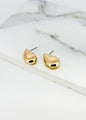 Envy Chunky gold teardrop earring