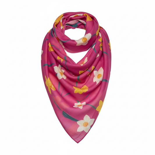 Daffodil Scarf Fushia