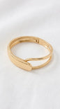 Envy Gold looped hinged bangle