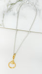 Envy Short link Horse bit pendant