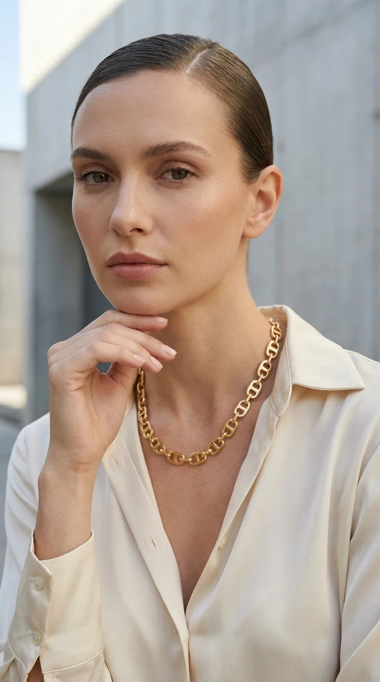 Envy Gold Link Short Necklace