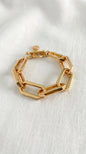 Envy Gold link T-bar bracelet