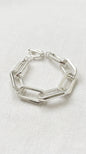 Envy Silver link T-bar bracelet