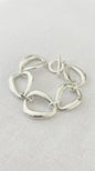 Envy Silver larger link T-bar bracelet
