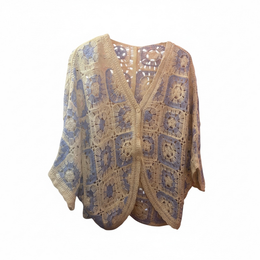 Crochet Cardigan Blue