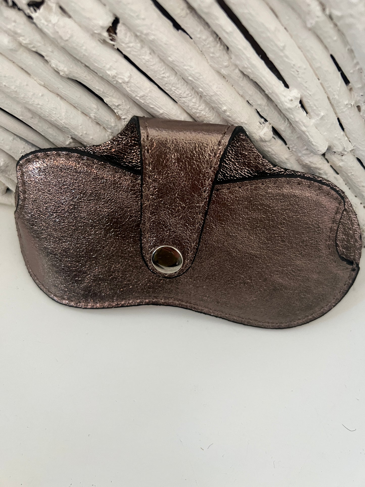 Leather Glass Case Assorted Colours