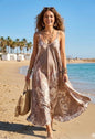 Paisley Print Cami Dress Taupe