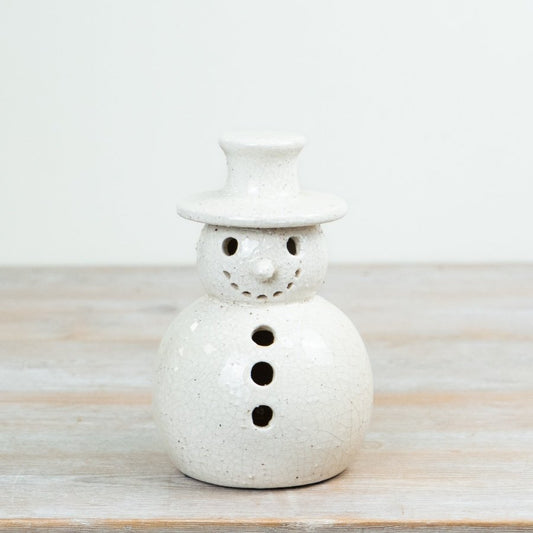 Christmas Stoneware Snowman 20cm