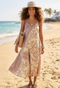 Paisley Print Cami Dress Yellow