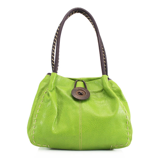 Button Bag Green