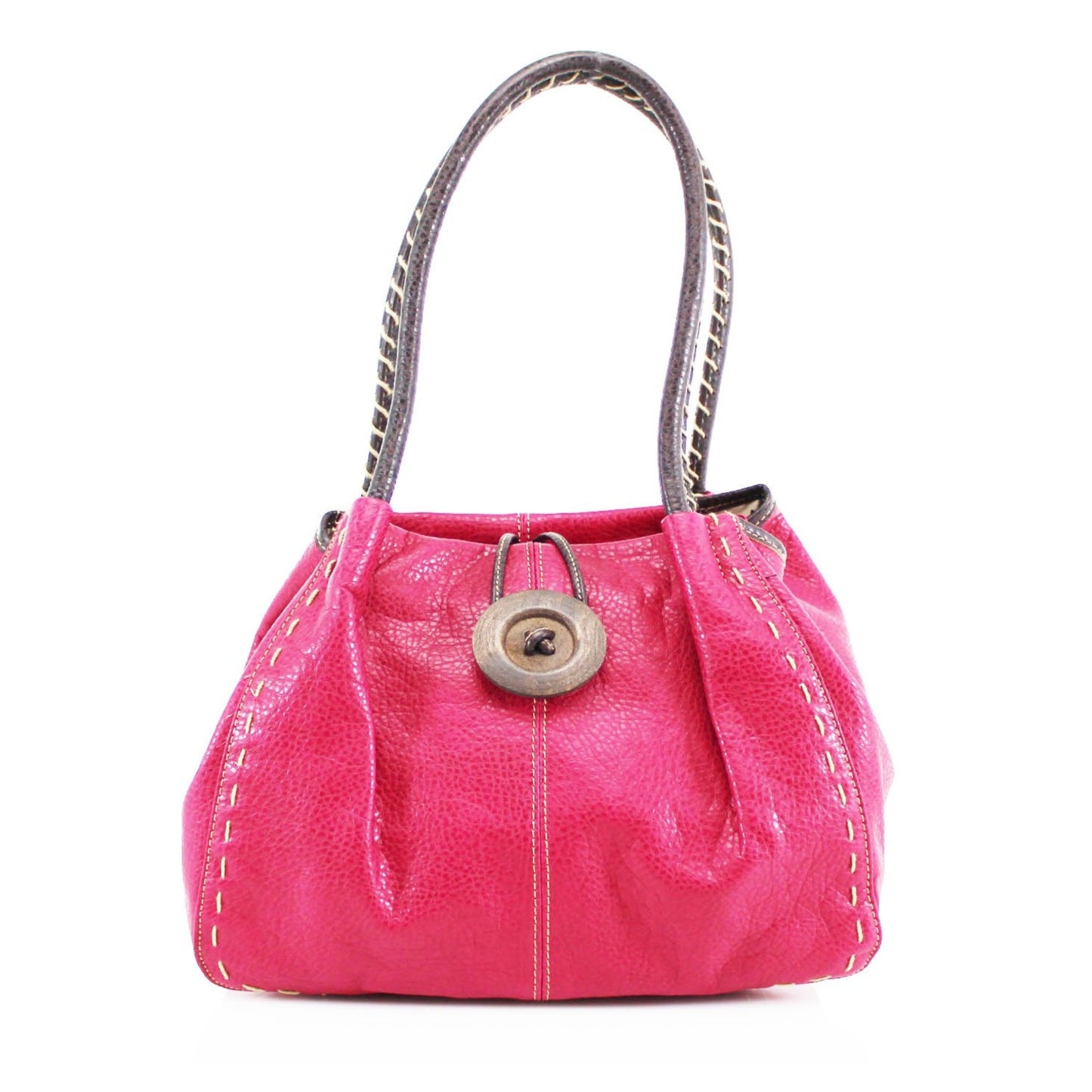 Button Bag Fushia