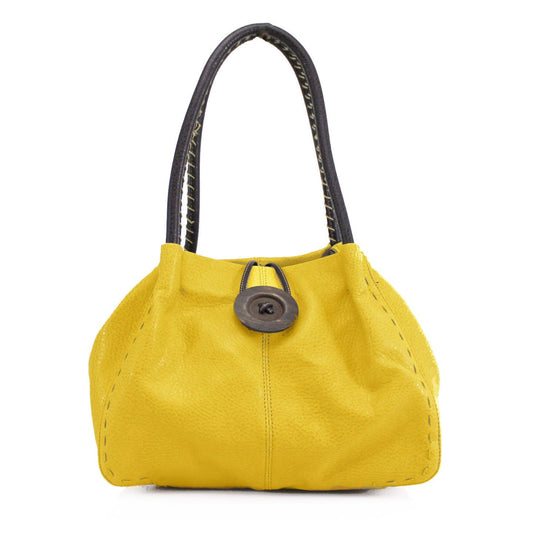 Button Bag  Mustard