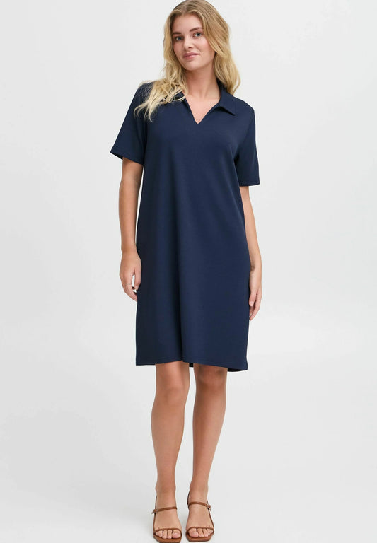 Fransa Aurora  T Shirt Dress Navy