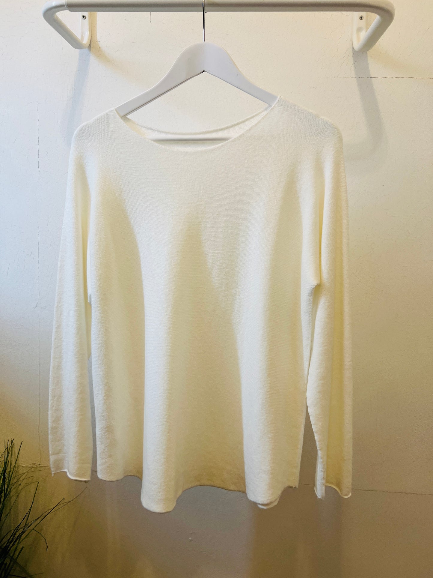 Celia Light knit Jumper White