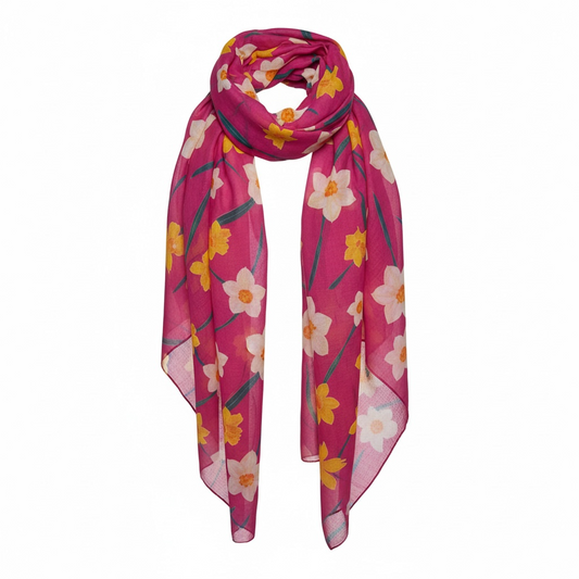 Daffodil Scarf Fushia