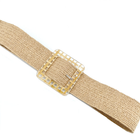 Straw elastic Waist Belt Assorted Colours