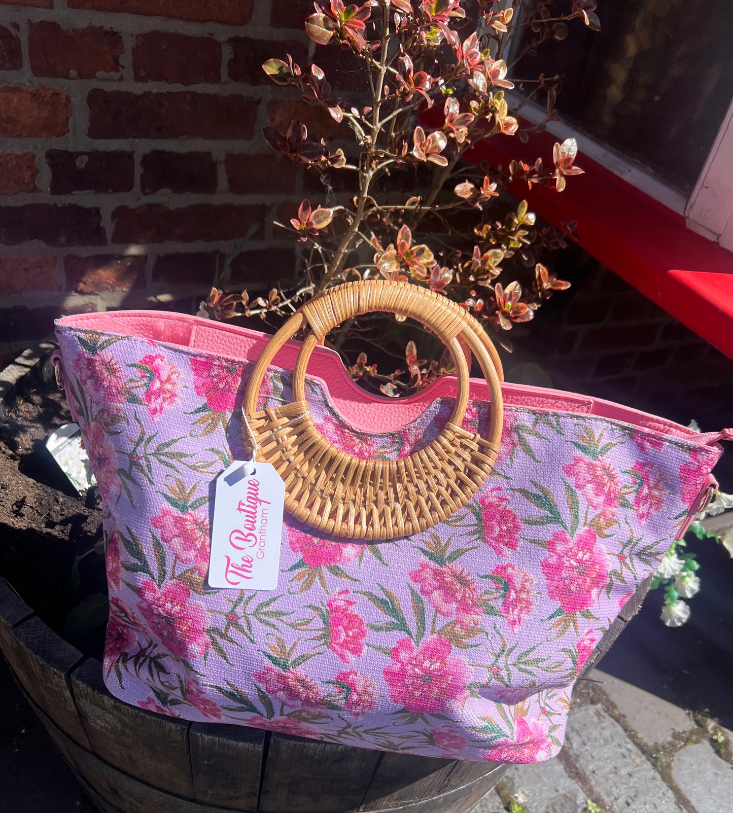 Summer Floral Bag Pink/Purple