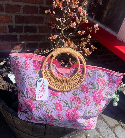 Summer Floral Bag Pink/Purple