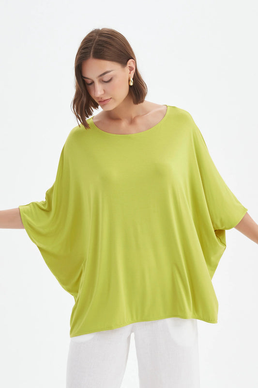 Tirelli Oversized Boxy Tee French  Chartreuse