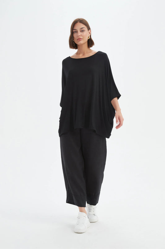 Tirelli Oversized Boxy Tee French  Black