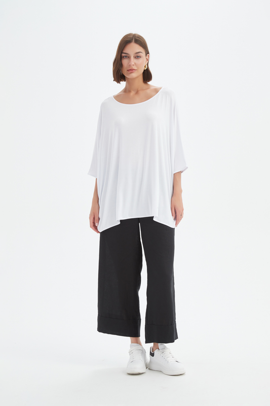 Tirelli Oversized Boxy Tee French  White