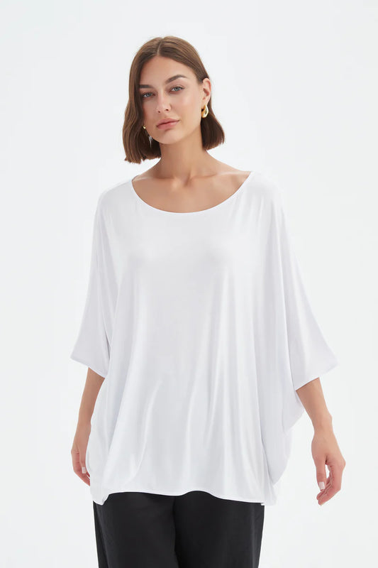 Tirelli Oversized Boxy Tee French  White