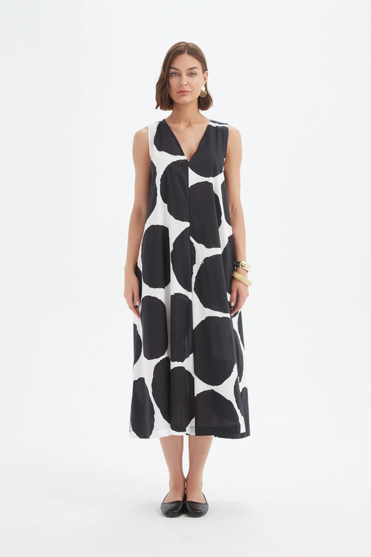 Tirelli Inverted Pleat Poplin Dress