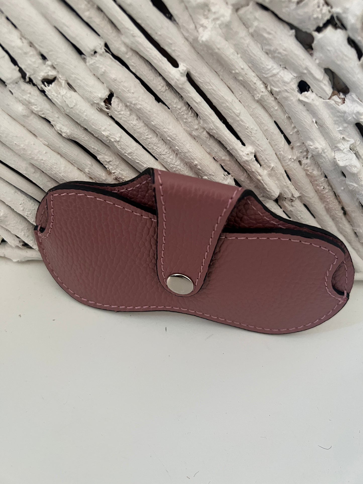 Leather Glass Case Assorted Colours