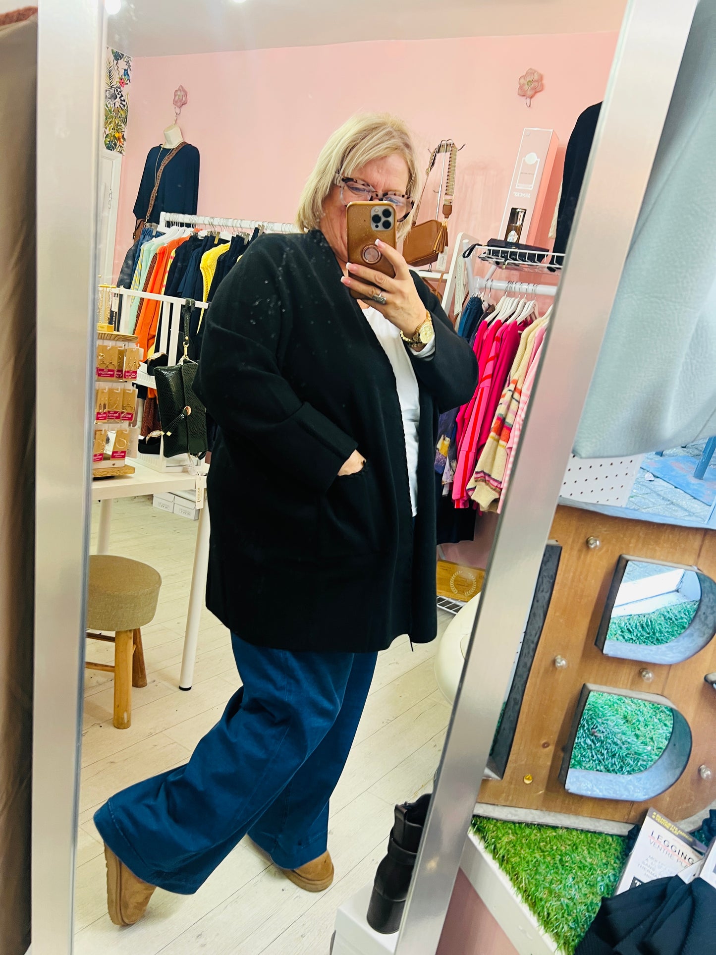 Dakota Two Pocket Cardigan Black