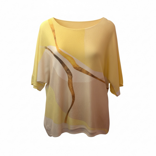 Marble Lightweight Jumper Lemon