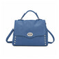 Tilly Satchel Bag Pistachio Denim Blue