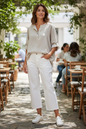 Button Blouse Stone