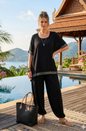 Sequin Trim 2 pce Set Black