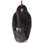 Eli Beaumont Faux Fur Scarf With Belt Chocolate Brown