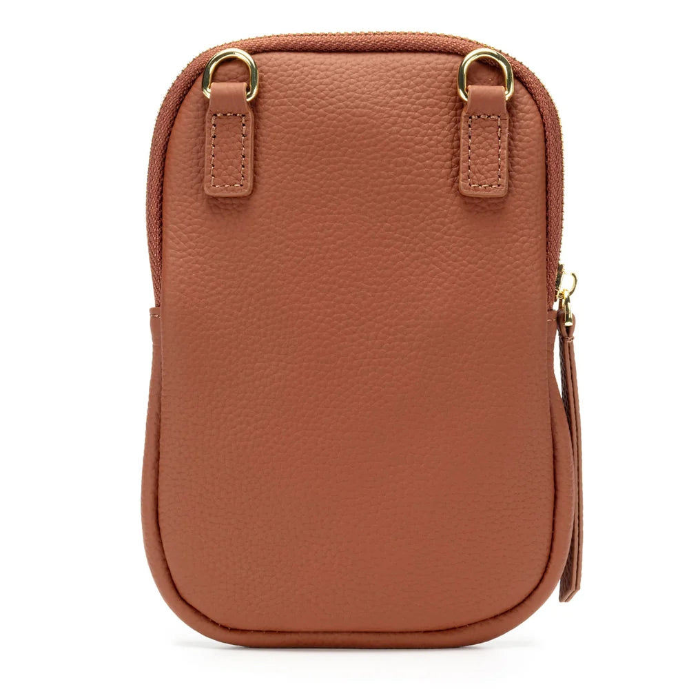 Eli Beaumont Premium  Leather Phone Bag Tan
