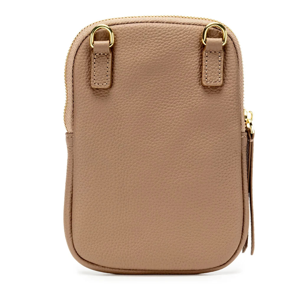 Eli Beaumont Premium  Leather Phone Bag Mink