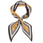 Eli Beaumont Boxed Vegan Silk Foulard - Mustard and Black Alcazar