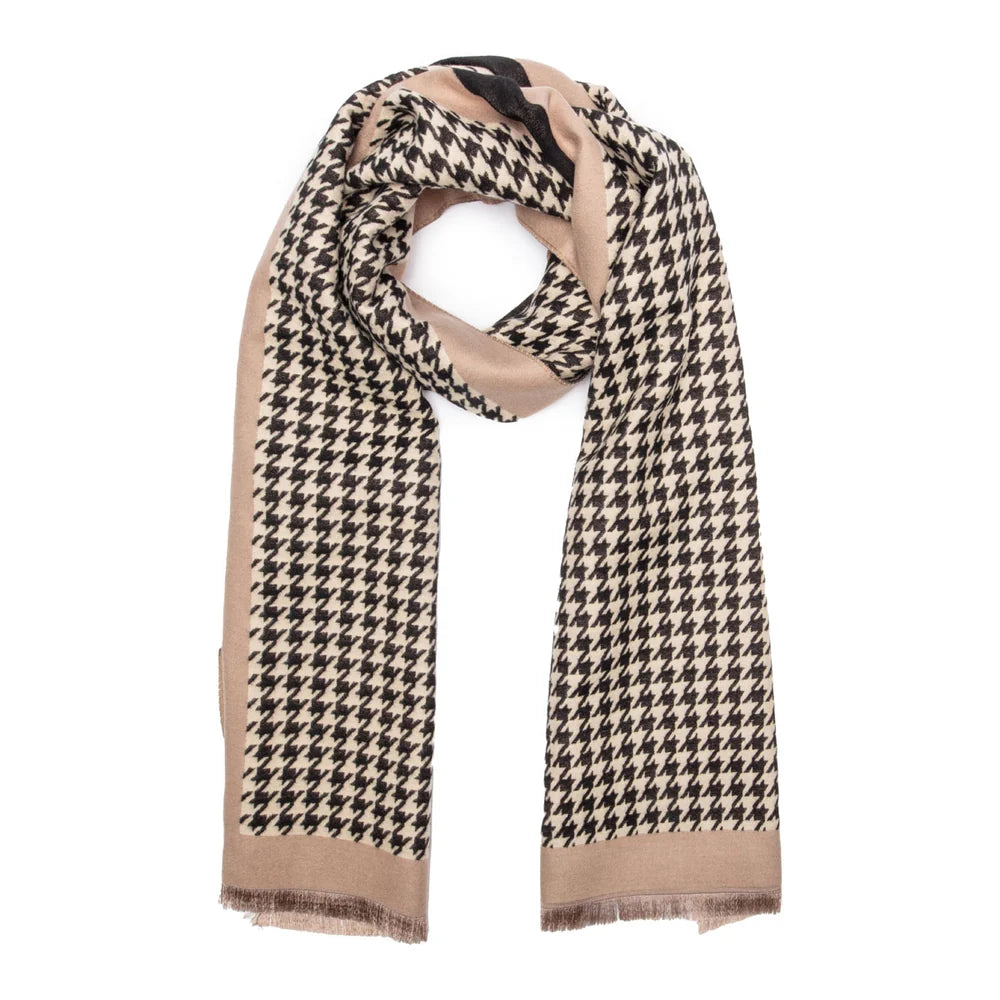 Eli Beaumont Winter Scarf Dogtooth Black