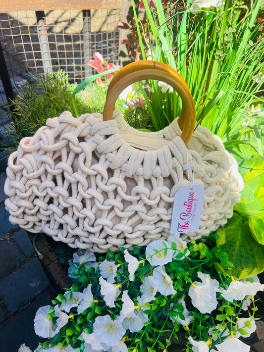 Crochet Summer Bag Cream