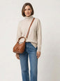 Eli Beaumont Italian Leather Dumpling Bag Tan