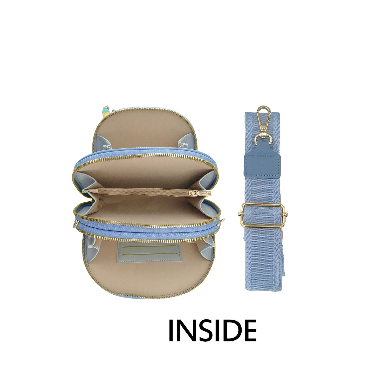 Carla Curve Messenger Bag Asstd Colours