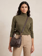 Eli Beaumont Italian Leather Dumpling Bag Chocolate Brown
